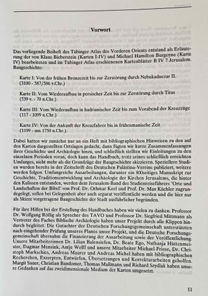 Jerusalem. Grundzüge der Baugeschichte vom Chalkolithikum bis zur Frühzeit der osmanischen Herrschaft. 3 volumes (complete set)
