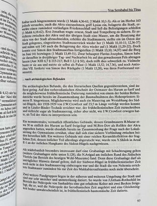 Jerusalem. Grundzüge der Baugeschichte vom Chalkolithikum bis zur Frühzeit der osmanischen Herrschaft. 3 volumes (complete set)