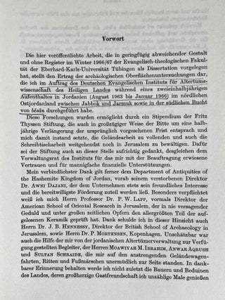 Beitrage zur Siedlungs- und Territorialgeschichte des nordlichen Ostjordanlandes