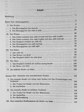 Beitrage zur Siedlungs- und Territorialgeschichte des nordlichen Ostjordanlandes