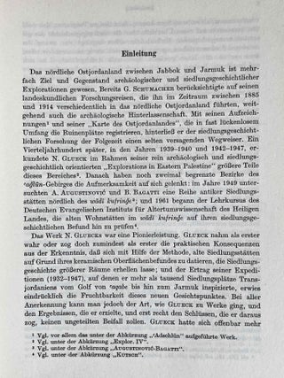 Beitrage zur Siedlungs- und Territorialgeschichte des nordlichen Ostjordanlandes