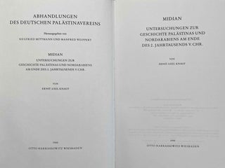 Midian. Untersuchungen zur Geschichte Palästinas und Nordarabiens am Ende des 2. Jahrtausends v. Chr.