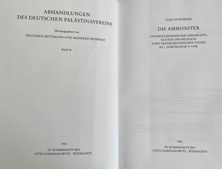 Die Ammoniter: Untersuchungen Zur Geschichte, Kultur Und Religion Eines Transjordanischen Volkes Im 1. Jahrtausend V. Chr.