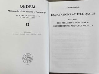 Excavations at Tell Qasile, Part One: The Philistine Sanctuary: Architecture and Cult Objects