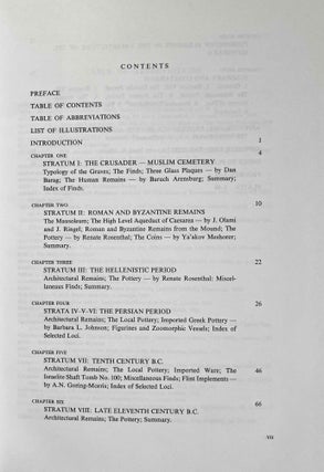 Excavations at Tel Mevorakh (1973-1976). Part One: From the Iron Age to the Roman Period. Part Two: The Bronze Age (complete set)