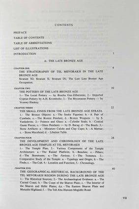 Excavations at Tel Mevorakh (1973-1976). Part One: From the Iron Age to the Roman Period. Part Two: The Bronze Age (complete set)