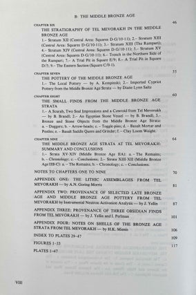 Excavations at Tel Mevorakh (1973-1976). Part One: From the Iron Age to the Roman Period. Part Two: The Bronze Age (complete set)
