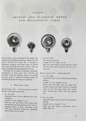 Ancient lamps in the Schloessinger Collection