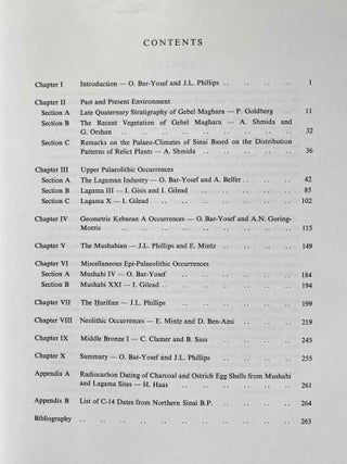 Prehistoric Investigations in Gebel Maghara Northern Sinai