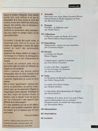 Egyptes. Histoires & Cultures. No 1993/3.