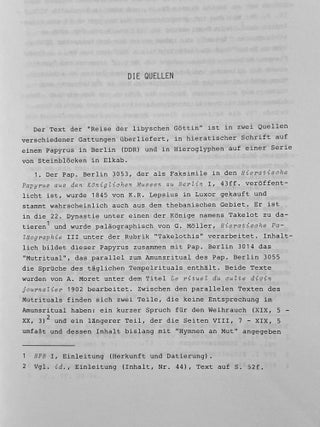 Le voyage de la déesse libyque. Ein Text aus dem "Mutritual" des Pap. Berlin 3053.