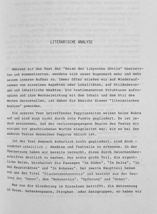 Le voyage de la déesse libyque. Ein Text aus dem "Mutritual" des Pap. Berlin 3053.[newline]M8102a-05.jpeg