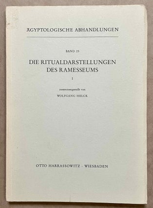 Item #M8106 Die Ritualdarstellungen des Ramesseums. Teil I (all published). HELCK Wolfgang[newline]M8106-00.jpeg