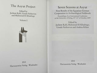 Seven seasons at Asyut. First results of the Egyptian-German cooperation in archaeological fieldwork. International Conference at the University of Sohag (2009: Sohag, Egypt): proceedings.[newline]M8117-01.jpeg