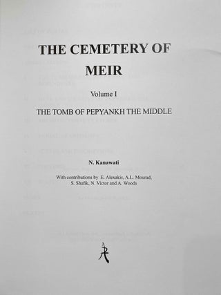 The cemetery of Meir. Vol. I: The tomb of Pepyankh the Middle. Vol. II: The tomb of Pepyankh the Black. Vol. III: The tomb of Niankhpepy the Black. Vol. IV: The tomb of Senbi I and Wekhhotep I (complete set)[newline]M8137a-02.jpeg