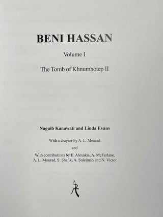 Beni Hassan. Vol. I: The tomb of Khnumhotep II. Vol. II: Two Old Kingdom tombs. Vol. III: The tomb of Amenemhat. Vol. IV: The tomb of Baqet III (complete set)[newline]M8138-02.jpeg