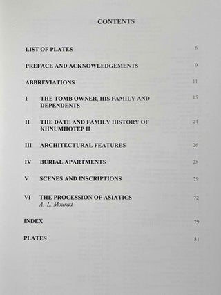 Beni Hassan. Vol. I: The tomb of Khnumhotep II. Vol. II: Two Old Kingdom tombs. Vol. III: The tomb of Amenemhat. Vol. IV: The tomb of Baqet III (complete set)