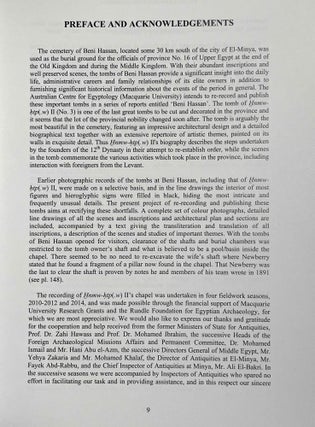 Beni Hassan. Vol. I: The tomb of Khnumhotep II. Vol. II: Two Old Kingdom tombs. Vol. III: The tomb of Amenemhat. Vol. IV: The tomb of Baqet III (complete set)