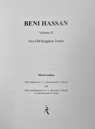 Beni Hassan. Vol. I: The tomb of Khnumhotep II. Vol. II: Two Old Kingdom tombs. Vol. III: The tomb of Amenemhat. Vol. IV: The tomb of Baqet III (complete set)