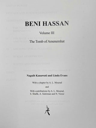 Beni Hassan. Vol. I: The tomb of Khnumhotep II. Vol. II: Two Old Kingdom tombs. Vol. III: The tomb of Amenemhat. Vol. IV: The tomb of Baqet III (complete set)[newline]M8138-20.jpeg