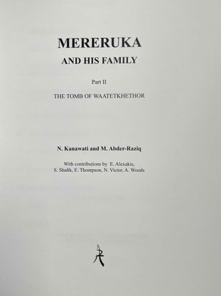 Mereruka and his family. Part I: The tomb of Meryteti. Part II: The tomb of Waatetkhethor. Part III.1: Mereruka's Chapel, rooms 1-12. Part III.2: The tomb of Mereruka (complete set)[newline]M8142-10.jpeg
