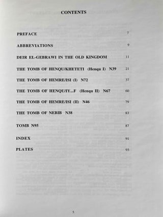 Deir el-Gebrawi. Vol. I: The Northern Cliff. Vol. II: The Southern Cliff: The Tomb of Ibi and Others. Vol. III: The Southern Cliff: The tomb of Djau/Shemai and Djau (complete set)[newline]M8143-03.jpeg