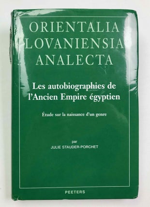Item #M8174a Les autobiographies de l'Ancien Empire égyptien. Etudes sur la naissance d'un...[newline]M8174a-00.jpeg