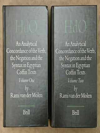 Item #M8177 An analytical concordance of the verb, the negation and the syntax in Egyptian Coffin...