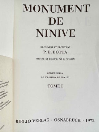 Monument de Ninive. Text and plates volumes (complete set)[newline]M8195c-08.jpeg