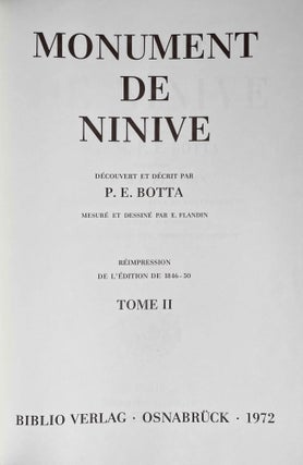Monument de Ninive. Text and plates volumes (complete set)[newline]M8195c-32.jpeg