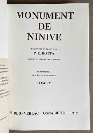 Monument de Ninive. Text and plates volumes (complete set)[newline]M8195c-50.jpeg