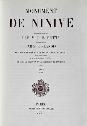 Monument de Ninive. Text and plates volumes (complete set)[newline]M8195c-51.jpeg