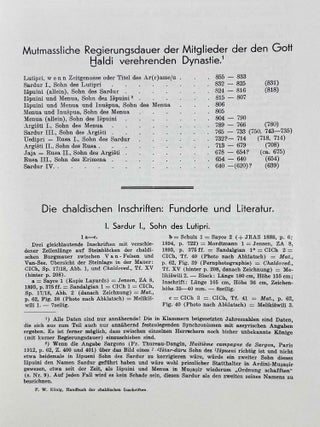 Handbuch der chaldischen Inschriften. Teil I & Teil II (complete set)[newline]M8200-03.jpeg