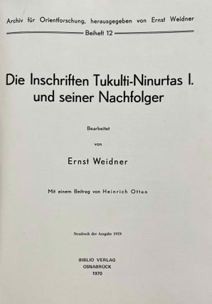 Die Inschriften Tukulti-Ninurtas I. und seiner Nachfolger[newline]M8201-01.jpeg