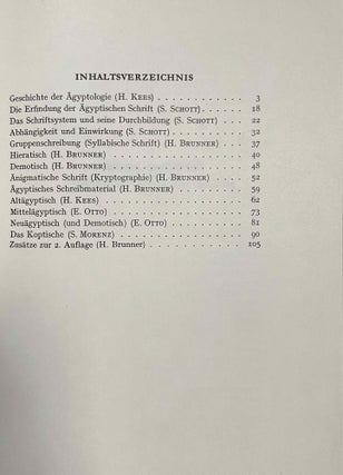 Handbuch der Orientalistik, Erster Band. 1. Abschnitt: Ägyptische Schrift und Sprache. 2. Abschnitt: Literatur. 3. Abschnitt: Geschichte des alten Ägypten (complete set)