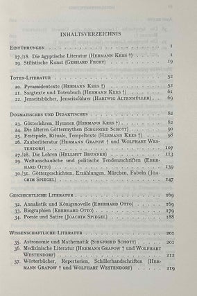 Handbuch der Orientalistik, Erster Band. 1. Abschnitt: Ägyptische Schrift und Sprache. 2. Abschnitt: Literatur. 3. Abschnitt: Geschichte des alten Ägypten (complete set)