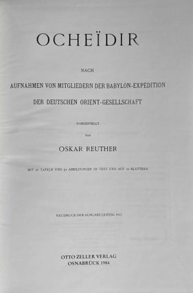 Ocheïdir. Nach Aufnahmen von Mitgliedern der Babylon-Expedition der Deutschen Orient-Gesellschaft.
