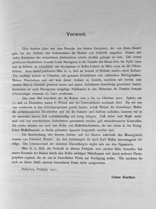 Oche&iuml;dir. Nach Aufnahmen von Mitgliedern der Babylon-Expedition der Deutschen Orient-Gesellschaft.