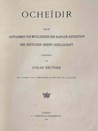 Ocheïdir. Nach Aufnahmen von Mitgliedern der Babylon-Expedition der Deutschen Orient-Gesellschaft.