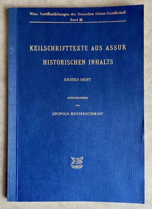 Item #M8227 Keilschrifttexte aus Assur historischen Inhalts. Erstes Heft: Autographien....[newline]M8227-00.jpeg