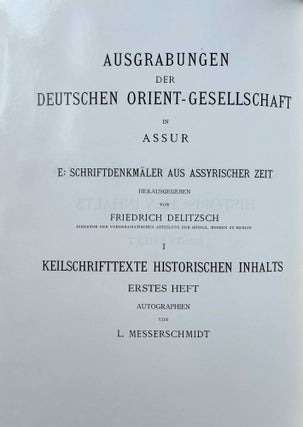 Keilschrifttexte aus Assur historischen Inhalts. Erstes Heft: Autographien[newline]M8227-01.jpeg