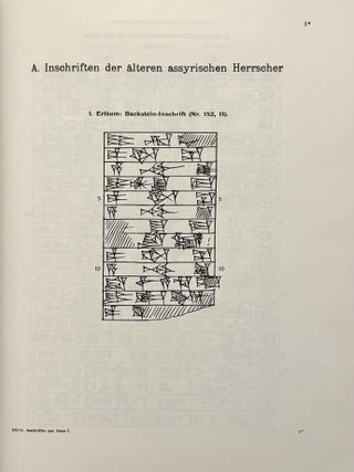 Keilschrifttexte aus Assur historischen Inhalts. Erstes Heft: Autographien
