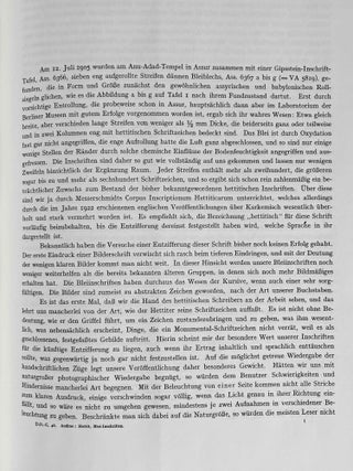Hettitische Inschriften auf Bleistreifen aus Assur