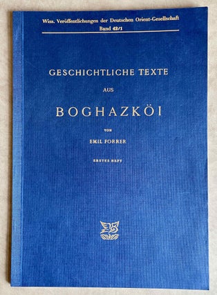 Item #M8232 Geschichtliche Texte aus Boghazköi. Die Boghazköi-Texte in Umschrift, Band 2:...[newline]M8232-00.jpeg