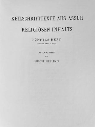 Keilschrifttexte aus Assur religiösen Inhalts. Fünftes Heft (Zweiter Band, 1. Heft)[newline]M8239a-02.jpeg