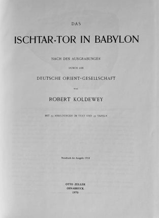 Das Ischtar-Tor in Babylon. Nach den Ausgrabungen durch die Deutsche Orient-Gesellschaft.[newline]M8240-04.jpeg