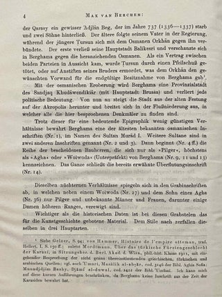 Die muslimischen Inschriften von Pergamon