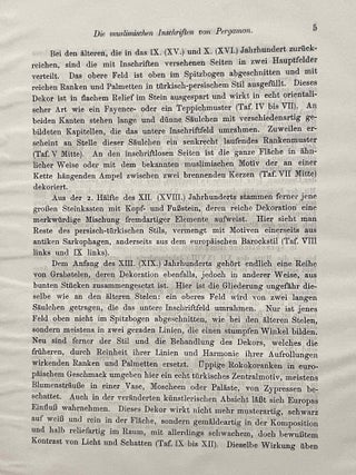 Die muslimischen Inschriften von Pergamon