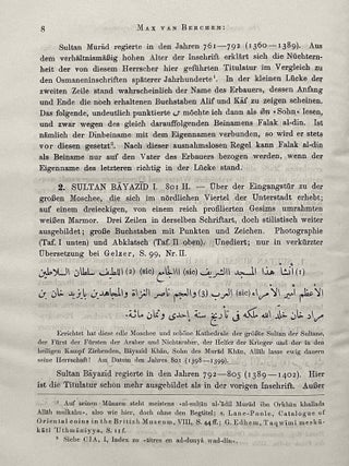 Die muslimischen Inschriften von Pergamon
