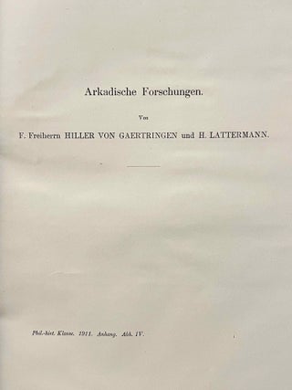 Arkadische Forschungen